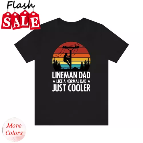 US/Lineman Dad Shirt, Father's Day Tshirt, Funny Dad Shirt, Gift for Dad, Fath