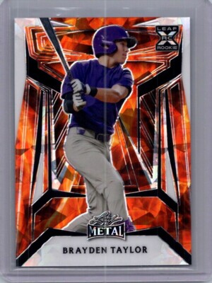 Brayden Taylor 2024 Leaf Baseball 1/1 Pre Production Proof