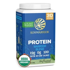 Sunwarrior Warrior Blend Plant Based Protein 30 Servings Vegan Clean Protein