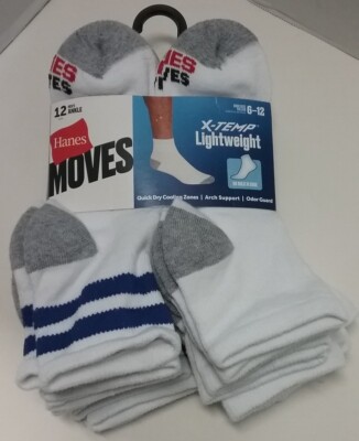 Hanes FreshIQ X-Temp Active Cool No-Show Lot de 12 paires de