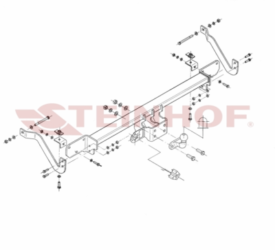 Gancio Traino Fisso Steinhof Per Citroen Jumper 2014-2020 - Kit