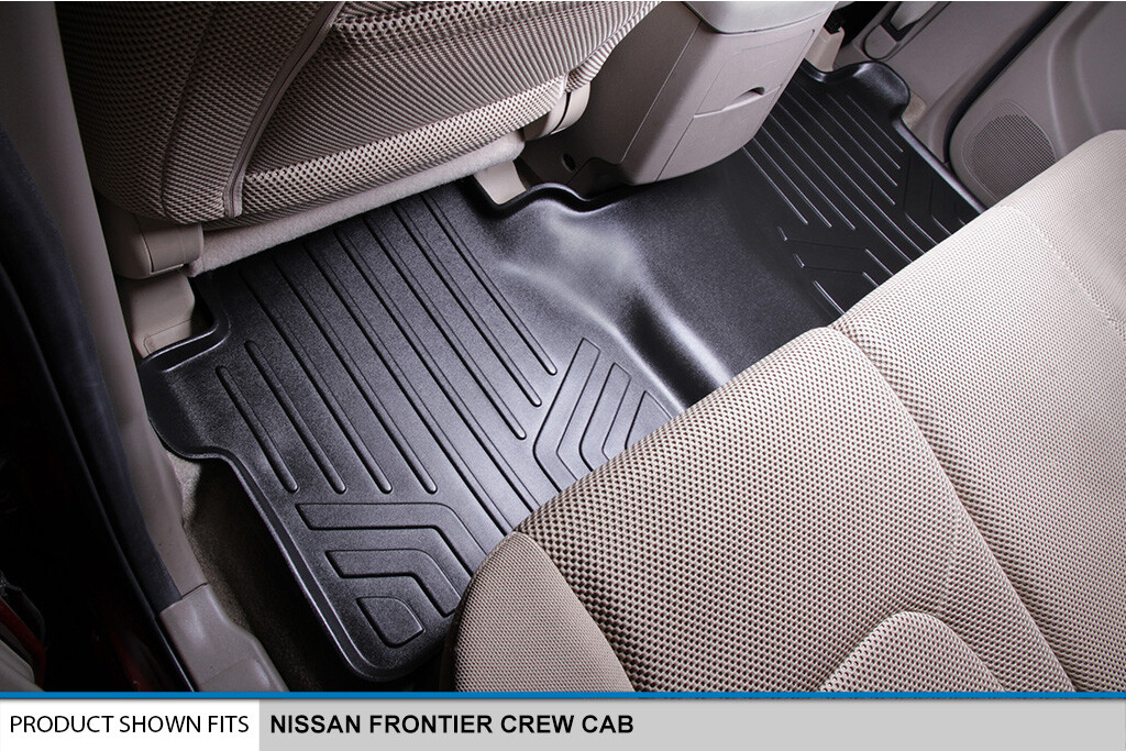 SMARTLINER Custom Fit Floor Mats Liner Set Black For Nissan Frontier