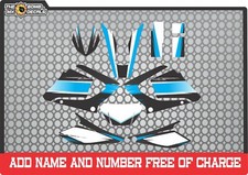 DTR 125 Re Full Graphics Decal Kit Yamaha dt125 dtr 125 2004-2007 blue