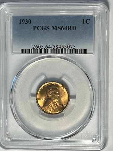 1930 LINCOLN CENT PCGS MS 64 RD