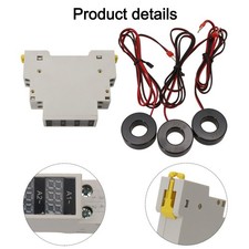 Real Time Clear Display of Operating Voltage Din Rail Digital Three Phase Meter
