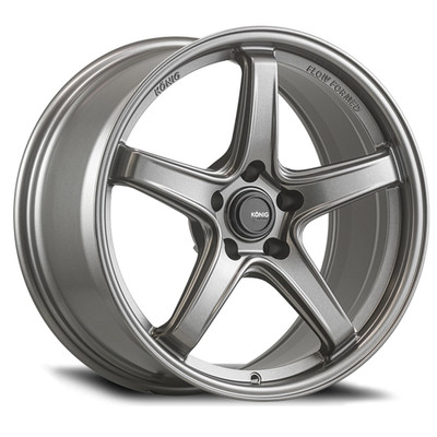 Konig Hypergram 17x9 Matte Grey Flow Formed Wheel 5x112 ET42