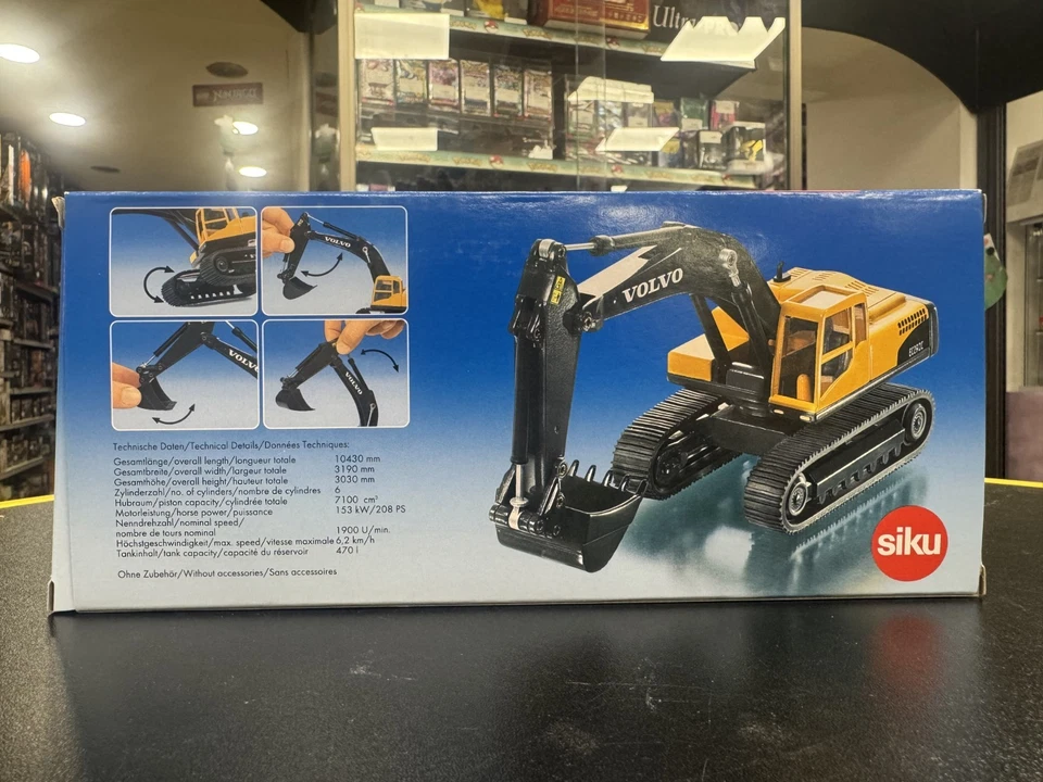 SIKU 3535- modellino 1:50 - VOLVO EC290 ESCAVATORE IDRAULICO- NUOVO-SIGILLATO - Immagine 3 di 4