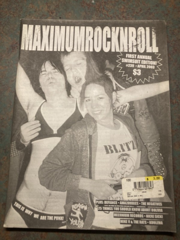 MAXIMUM ROCKNROLL  #239 MRR 2003