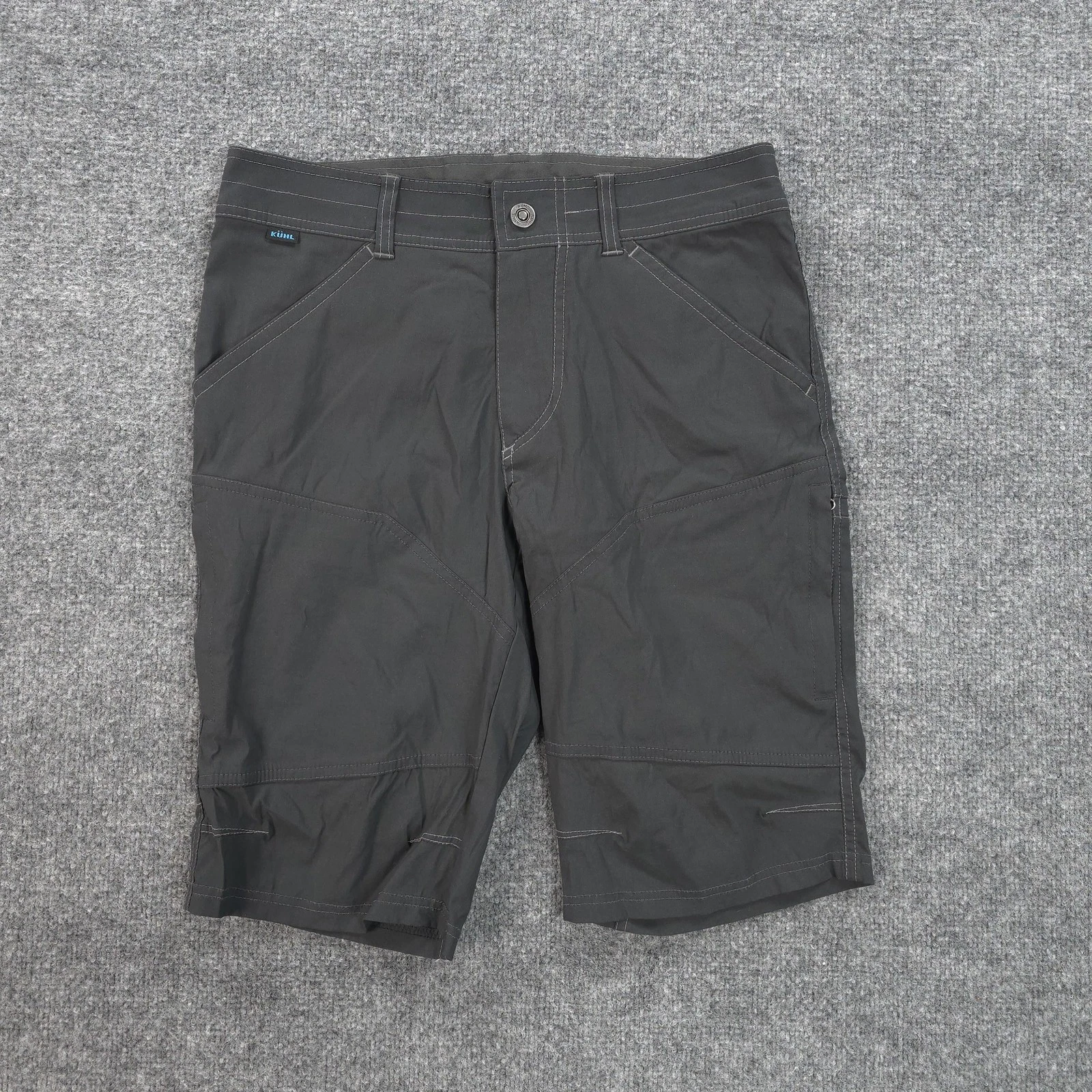 Kuhl Shorts Mens 30 Gray Renegade Cargo Stretch Hiking Travel Outdoors 5121