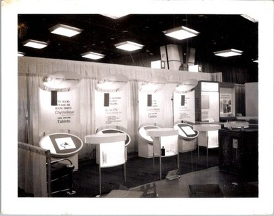 Warren-Teed Pharmaceuticals Booth Trade Show 1960s Kaon Chymolase Photo