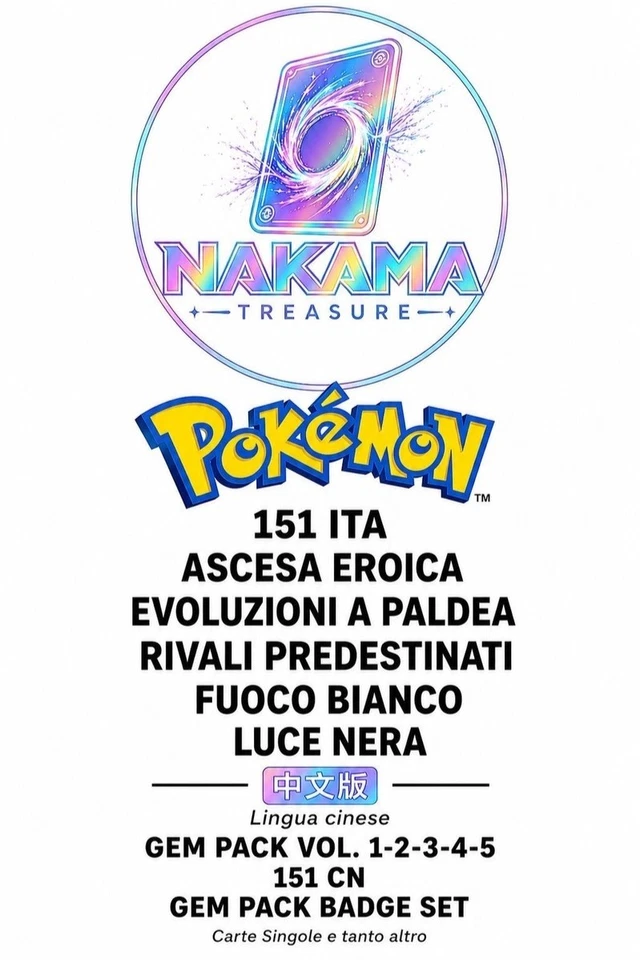 [ASTE SUDDEN DEATH 151 ITA] + [RIP & SHIP] POKEMON ITA & CN + ONE PIECE