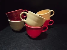 FIESTA WARE Scarlet / Ivory Tea Cups (Retired) - You Choose - Homer Laughlin Co