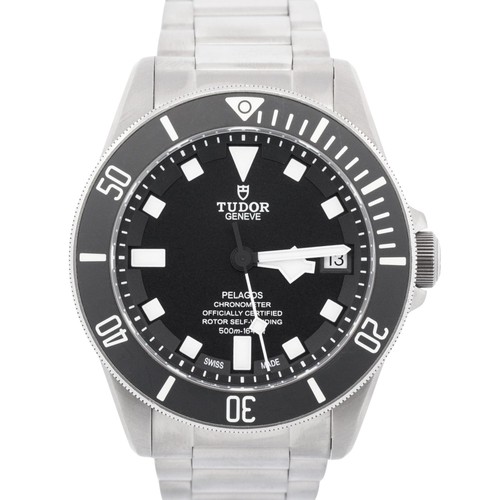2017 PAPERS Tudor Pelagos BLACK Titanium 42mm Rubber 25600TN D...