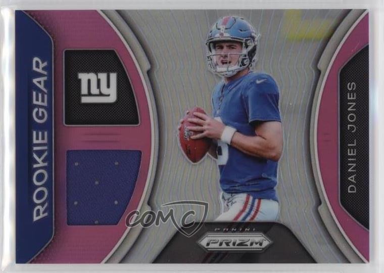 2019 Panini Prizm Rookie Gear Pink Daniel Jones #RG-DJ RC 7ba