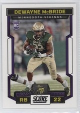 2023 Score Rookies DeWayne McBride #333 12sg