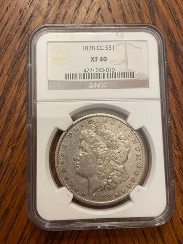 1878 CC Carson City $1 Morgan Silver Dollar NGC XF40 Key Date Coin