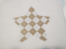 STAR-WHIMSY AND GRACE-HANDPAINTED NEEDLEPOINT CANVAS