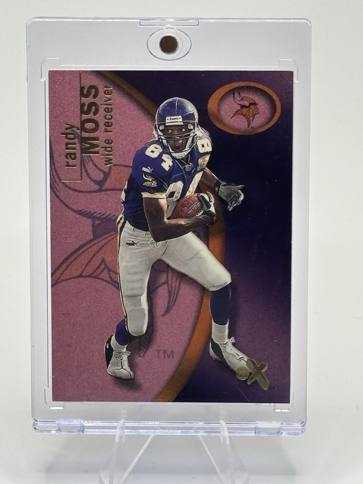 Randy Moss 2001 Fleer E-X /299 Essential Credentials Now  Vikings HOF SP #76 NFL