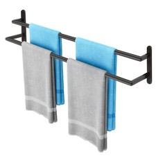 32Inch Double Towel Bar, JIAPAIDUO Towel Rack for Bathroom, Stainless Steel D...