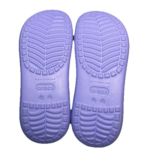Zoccoli Crocs nuovi classici crush plateau viola lavanda unisex M9/W11 tacco grosso - Foto 13 di 14
