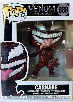 Funko Pop! Marvel Venom Let There Be Carnage Carnage #889 Bobble-Head 2021 - Photo 1/3