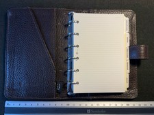 MULBERRY Pocket Organizer Notebook Agenda Pelle Marrone Made In England PelleMarrone