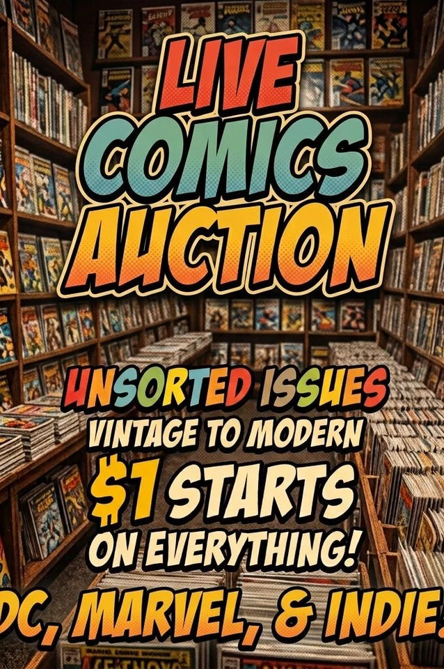 Comic Books Late Night! DC Marvel Indie Who Knows What We'll Find! $1 Start