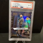 LeBron James 2023-24 Panini Hoops CITY EDITION Insert Card (no.8) HOLO Psa8