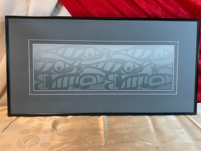 ROY HENRY VICKERS Serigraph #21/150 ''MIGRATION'' Framed w/COA School of Fish