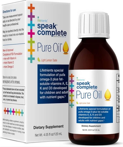Speak+D Pure Oil, Natural Lemon Pediatrician Formulated to Support Children