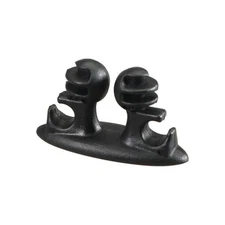 8×Car Wire Organizer Clip - Black Cable Holder for Charger Lines & Accessories