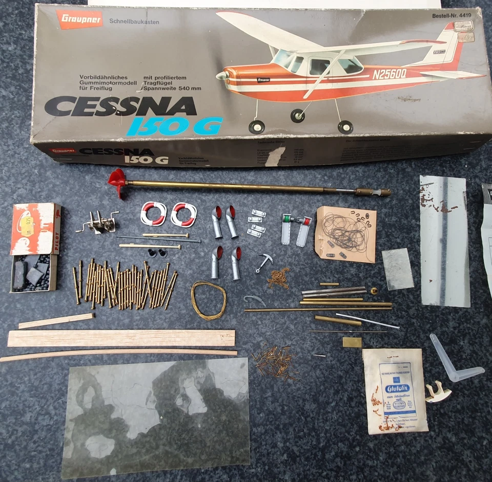 Graupner Condor Nr. 2047 See-Motorjacht Bausatz ca.1960 Rarität mit Beschlagsatz - Bild 3 von 4