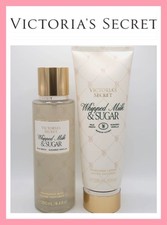 Victoria's Secret WHIPPED MILK SUGAR Body Mist Spray Body Lotion Set IN BOX