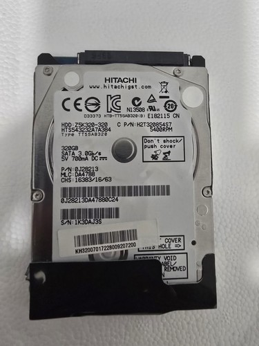 Hitachi HGST 320gb SLIM 2,5" SATA HDD FESTPLATTE Z5K320-320 HT543232A7A384