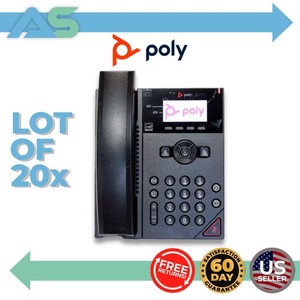 20 Lot Poly VVX 150 2-line Entry Level Business VoIP Phone 2.5" Back-lit Display