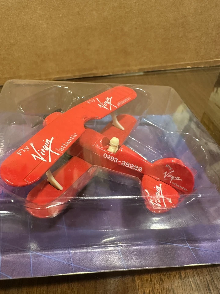 1989 Matchbox Sky Busters Pitts Special Virgin Atlantic SB18 New in Package Z100 - Image 4 of 4