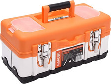 16-inch Stainless Steel Tool Box Heavy Duty Toolbox With Abs Organizer 0.8mm T
