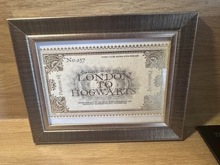 Harry Potter Hogwarts Express One Way Ticket London To Hogwarts In Frame