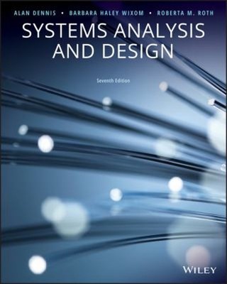 Systems Analysis and Design Alan, Wixom, Barbara Haley, Roth, Rob
