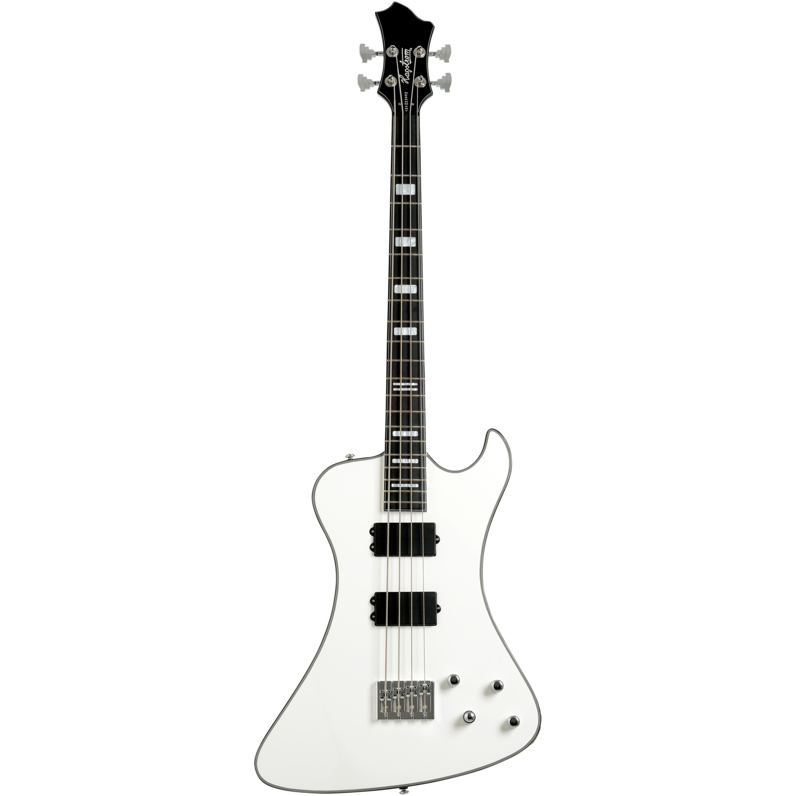 Hagstrom Nekromant 4 White Gloss - E-Bass