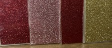 New Unopened Stampin Up 12 X 12 Glimmer Paper -4 Pkgs - 8 Sheets Red Gold Pink