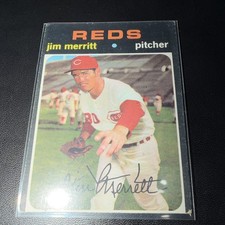 Topps 1971 Topps - Jim Merritt Cincinnati Red...
