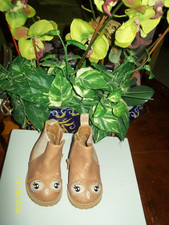 Girls Toddler Size 3 Chelsea Critter Brown Owl Boot Bootie Wonder Nation EUC