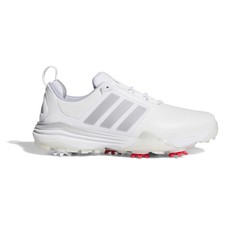 Zapato de golf Adidas AdiPower 26 JP8402 blanco plateado metálico halo plateado para hombre