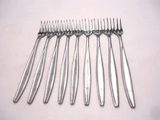 NASCO SEQUEL STAINLESS COCKTAIL FORKS 9-pieces