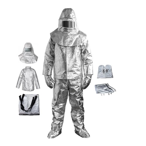 EYCOMTOM Heat Resistant Suit Fireproof Aluminized Coveralls Flame Retardant A... - Picture 4 of 7