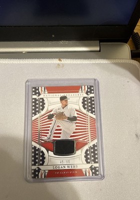 2022 Panini National Treasures - Red White & Blue Materials Logan Webb...
