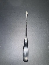 Snap-on Tools SSD8 Flat Slotted Screwdriver Black Hard Plastic Snap On 8" Shank