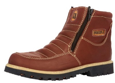 Mens Leather Work Boot Soft Toe Chedron Tough Non Slip Sole Size 6.5, 7, 9.5, 11