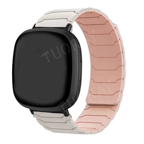 Magnetic Silicone Band Strap For Fitbit Versa 4 3 Sense 2 1 Smart Watch Bracelet - Picture 3 of 32